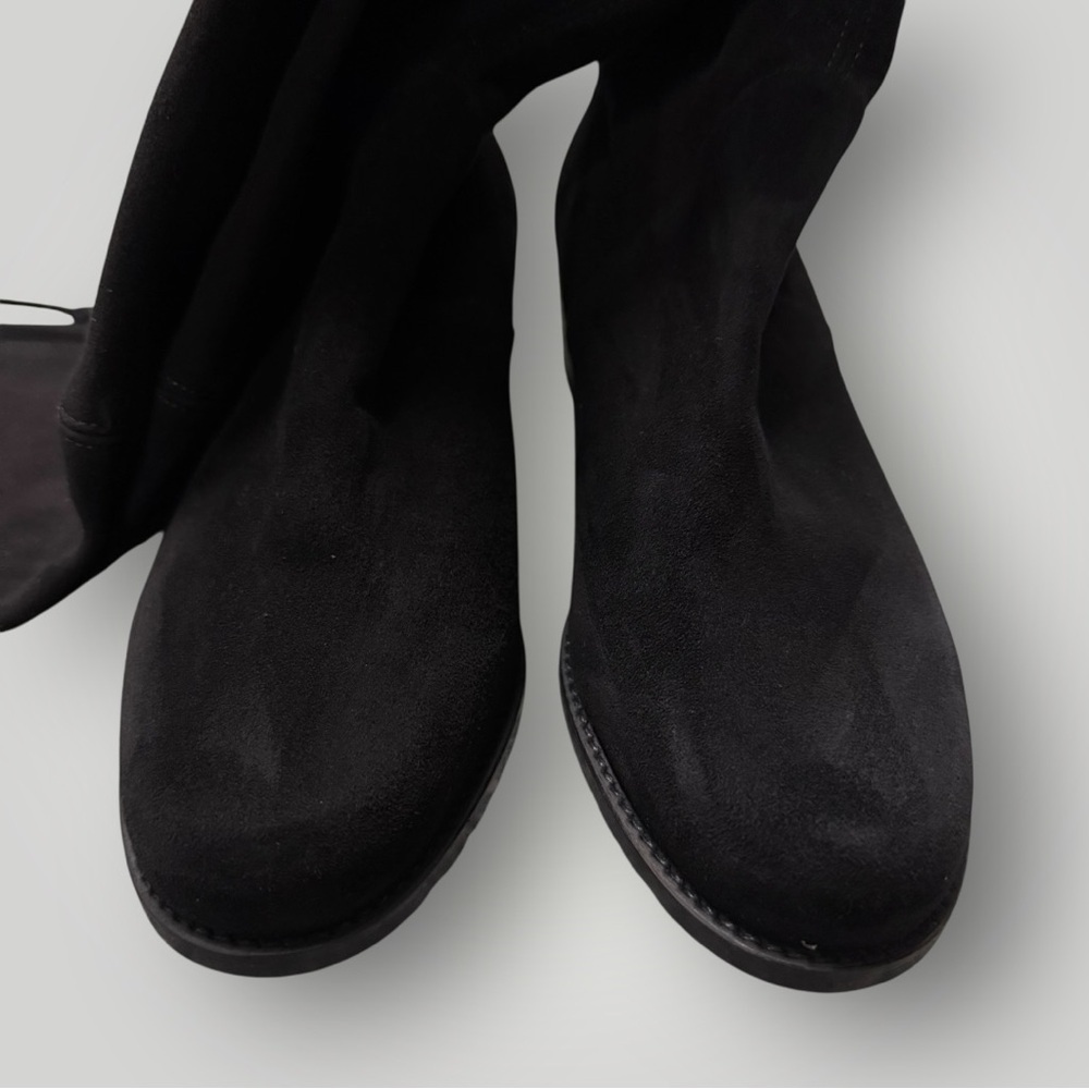 Stuart Weitzman Midland Suede Leather Over-The-Knee Heels Tall Boots Sz 9.5 - Picture 11 of 16